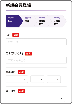 会員登録イメージ